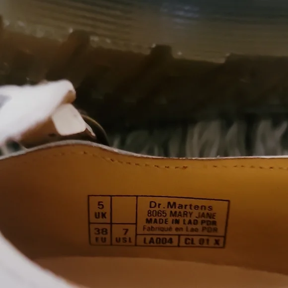 Dr. Martens White Heart Flats - Picture 3 of 8